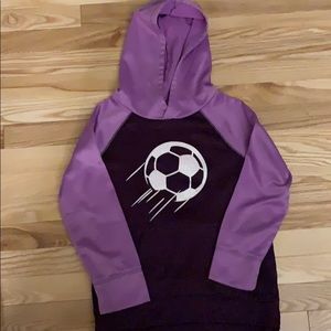 Justice soccer hoodie size 10